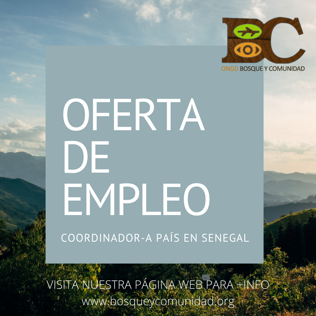 Oferta de empleo: Coordinador/a de país – Senegal