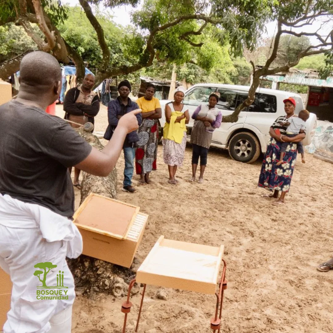 Entrega de colmenas y primera formación en Pontene dentro del proyecto OC393/2024